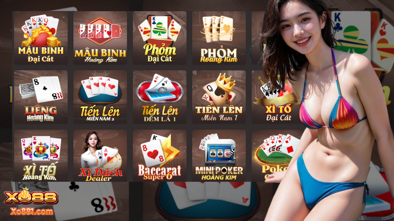 Lựa chọn trò chơi game bài xo88 phù hợp