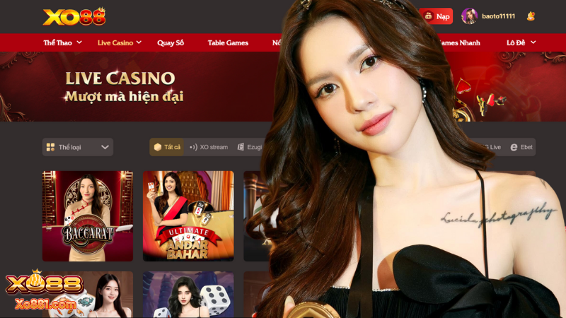 Lucie Nguyễn chia sẻ tại sảnh live casino xo88