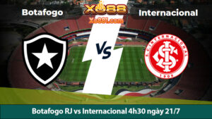 Dự đoán trận Botafogo RJ vs Internacional ngày 21/7 tại Nhà cái Xo88