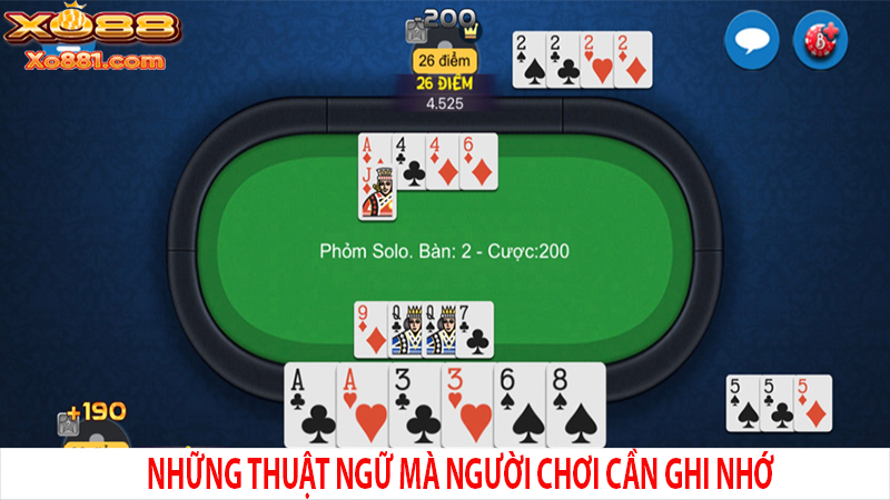 Chi tiết về các thuật ngữ quan trọng trong trò chơi