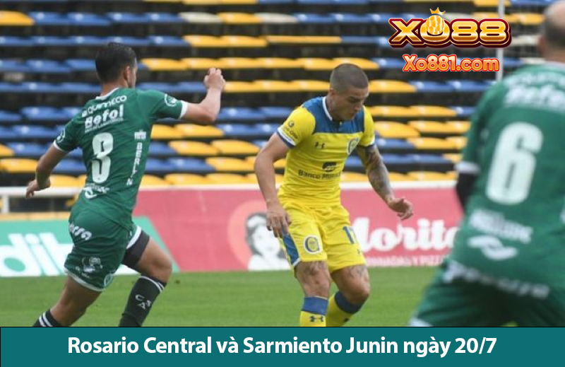 Thống kê nhận định trận Rosario Central vs Sarmiento Junin ngày 20/7 trên Xo88